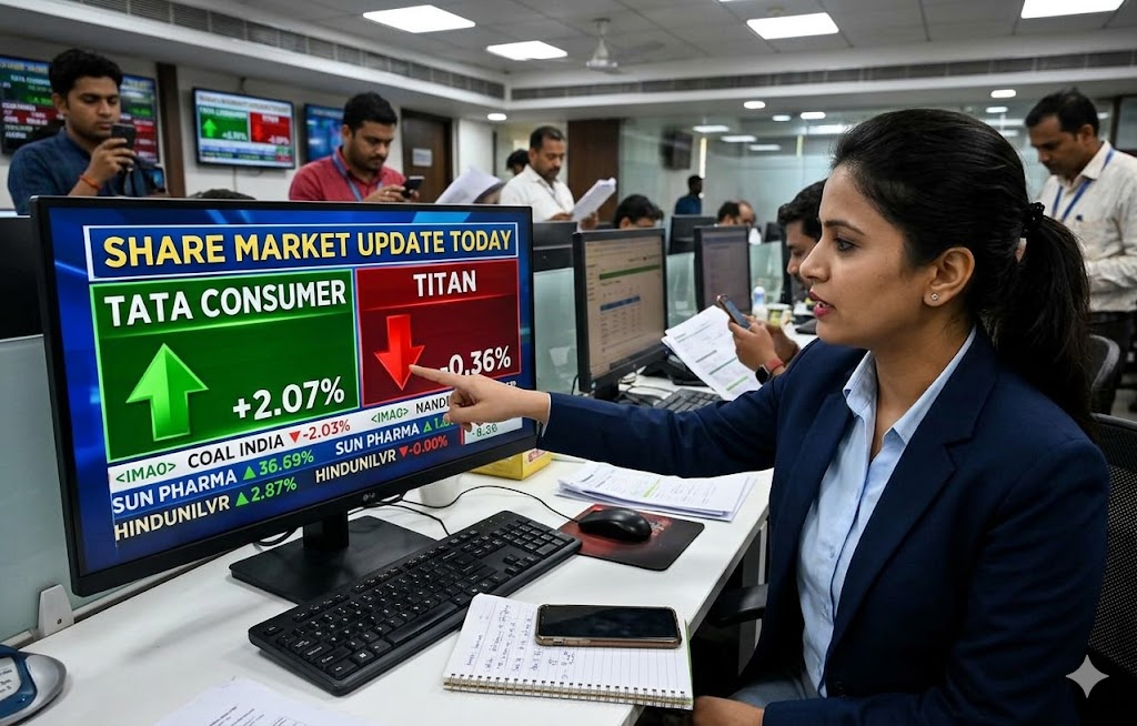 Share market update today