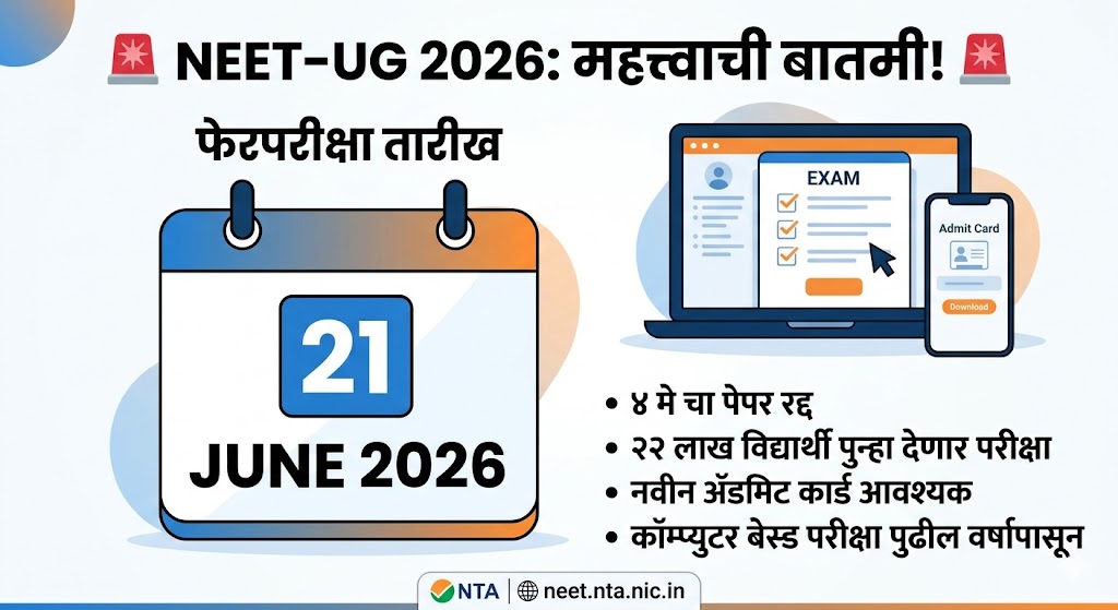 NEET Exam 21 June Update